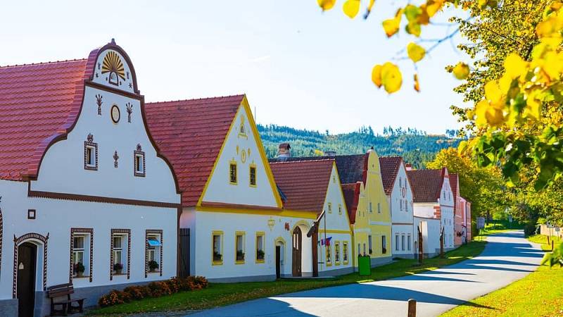 Traditional,Central,European,Village,Of,Holasovice.,Czech,Republic