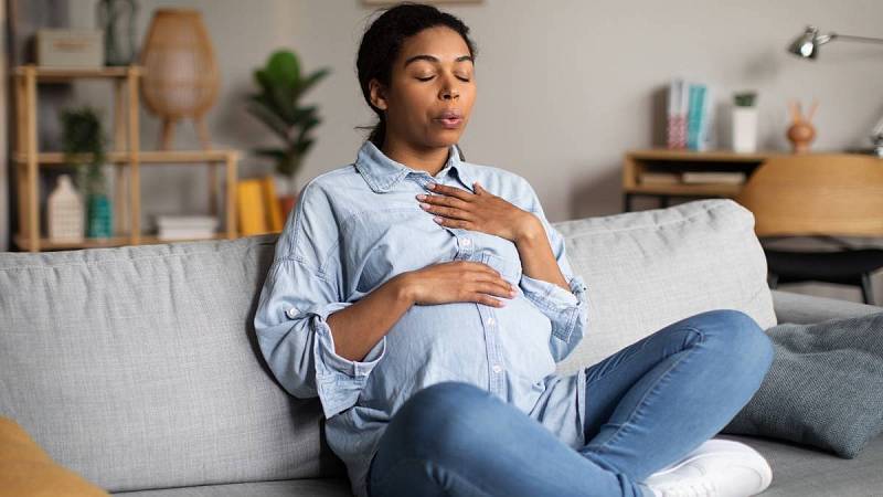Díky technice správného dýchání je žena na porod mnohem lépe