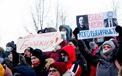 V desítkách měst po celém Rusku se demonstrovalo proti zatčení opozičního lídra Navalného, Rusové se přestávají bát